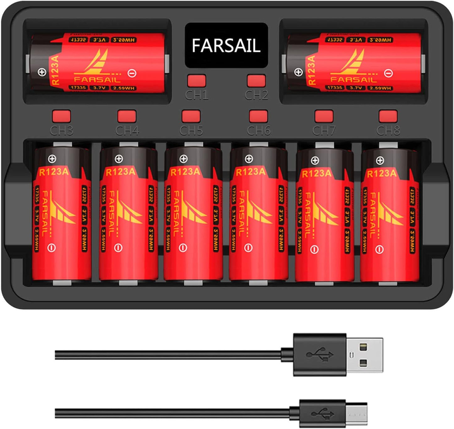 CR123A Rechargeable Batteries for Arlo Cameras and More