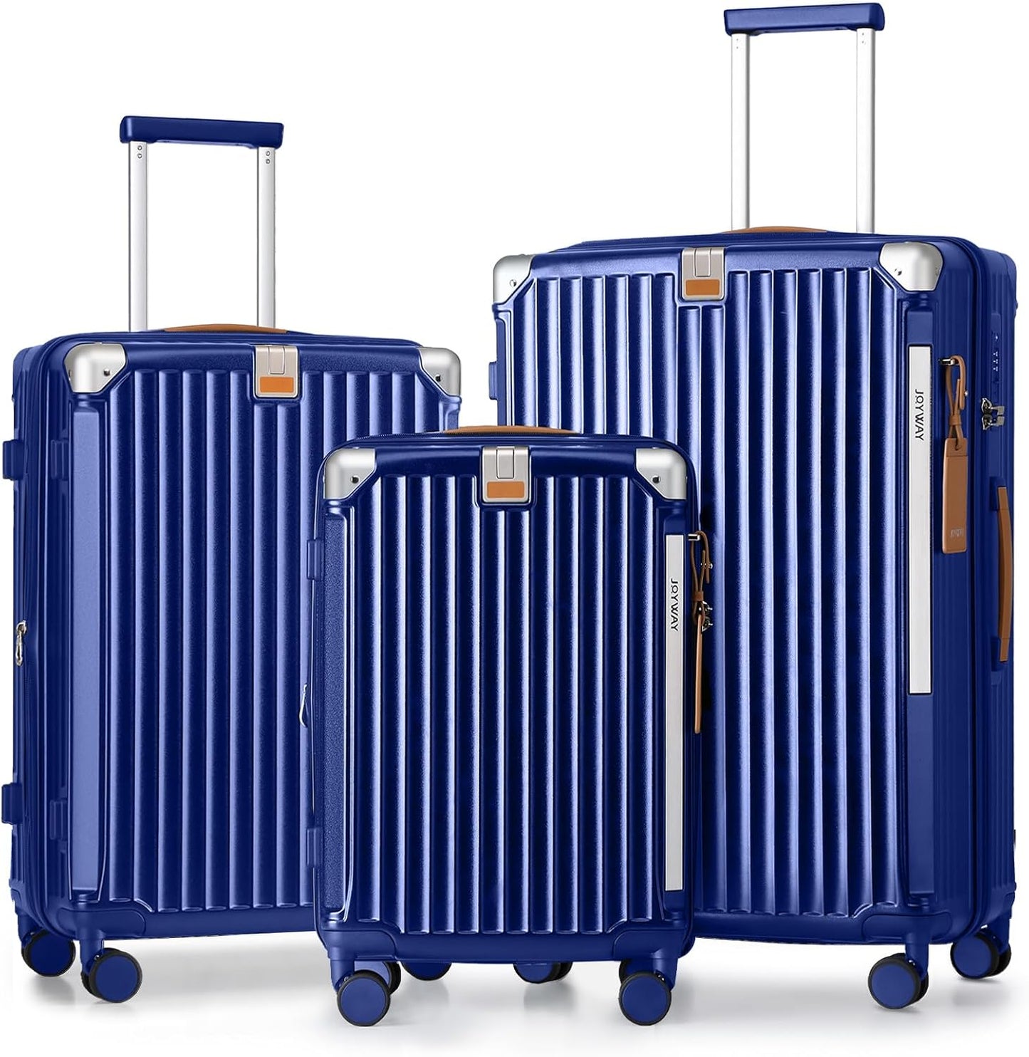 Joyway Luggage Sets 3 Piece with Smart Cup Holder and USB Port