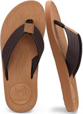 KuaiLu Mens Flip Flops Arch Support Thong Sandals - Cushioned Yoga