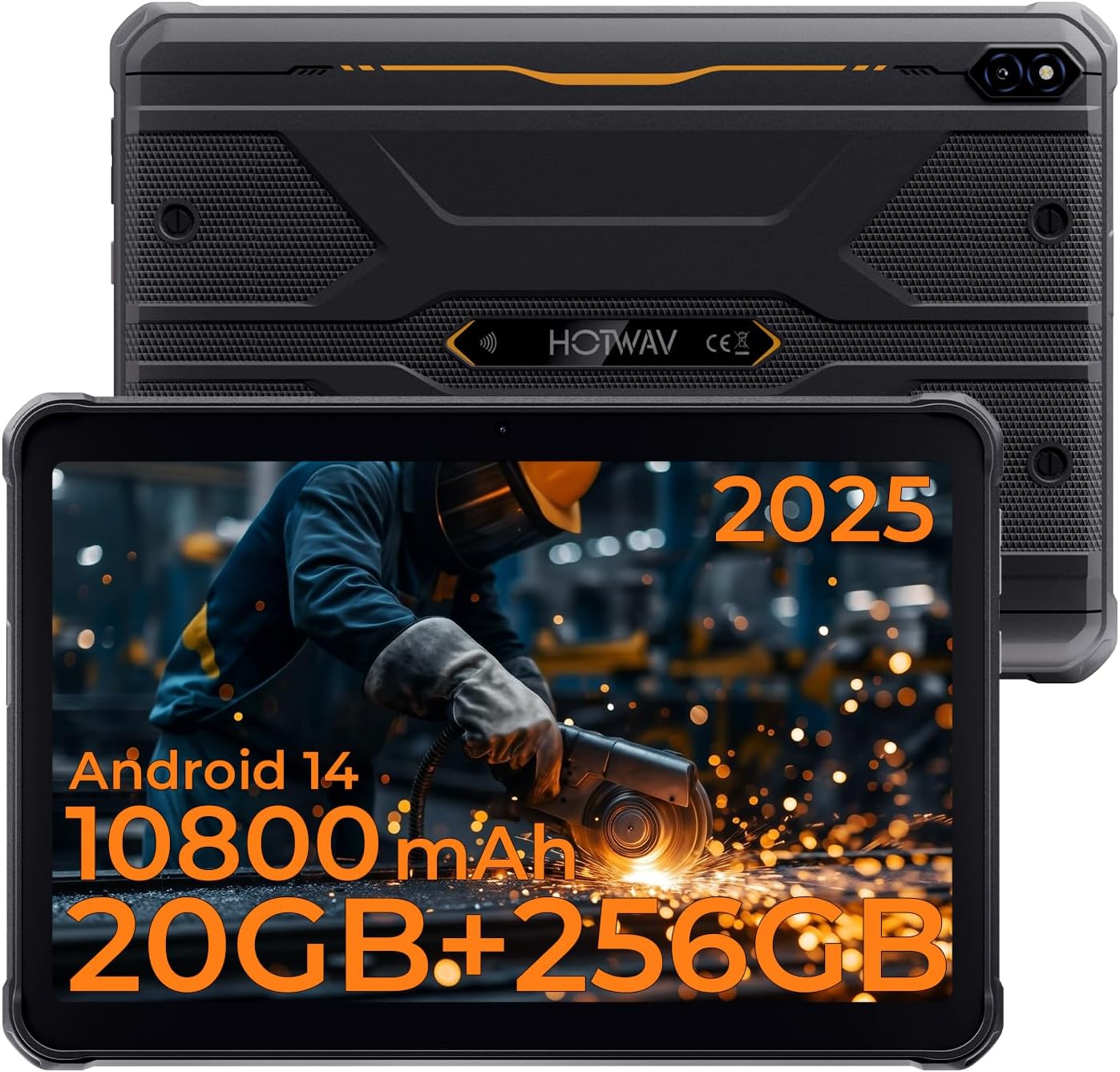 HOTWAV R10 Pro Rugged Tablet with 20GB RAM and 256GB Storage