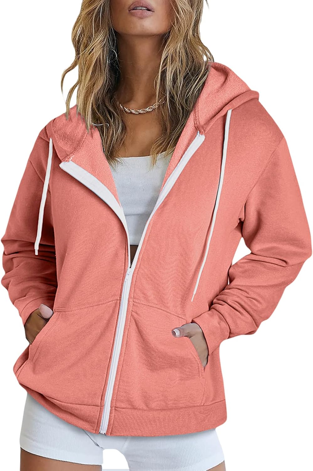 Dokotoo Women's Full Zip Up Hoodie for Comfort and Style