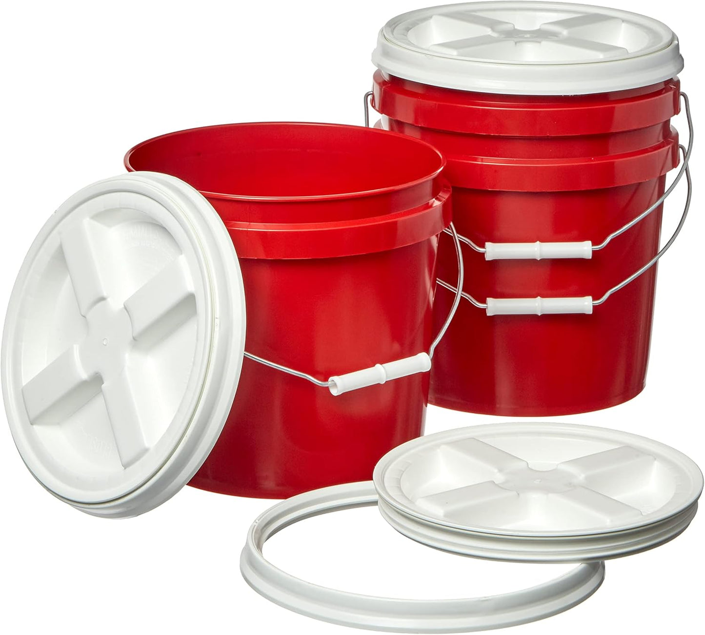 2 Gallon Food Grade Buckets with Airtight Gamma Seal Lid