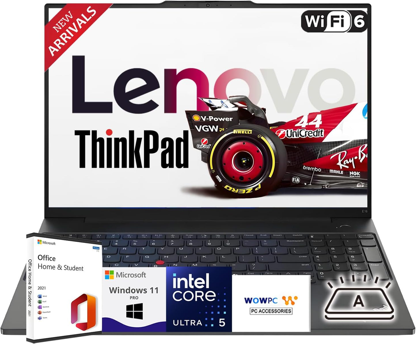Lenovo 16in Thinkpad Touchscreen Laptop with Intel Core Ultra 5
