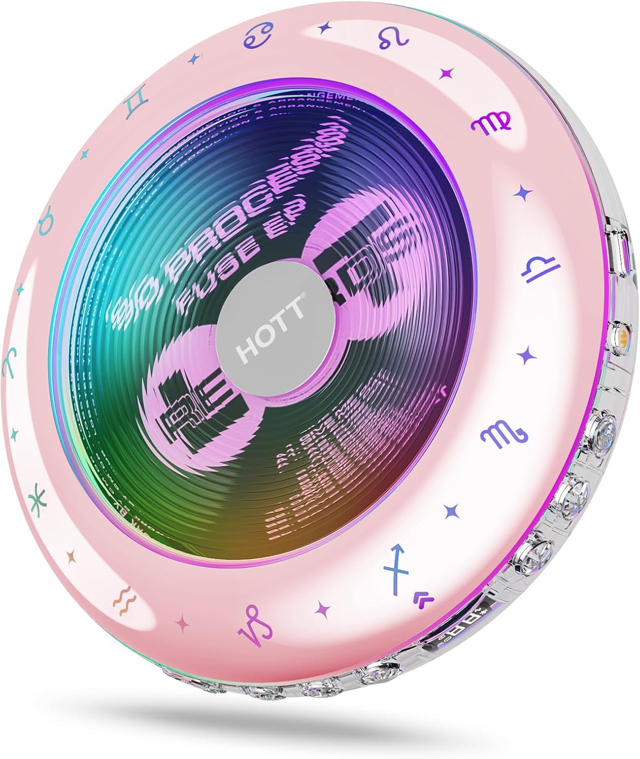 HOTT C901 Portable CD Player with Bluetooth 5.3 and RGB Lights
