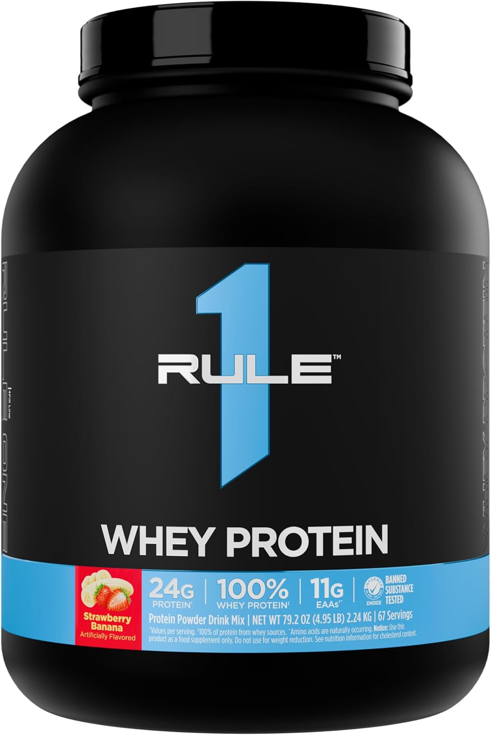 Rule 1 Whey Protein 24g Fast-Acting Protein for Recovery
