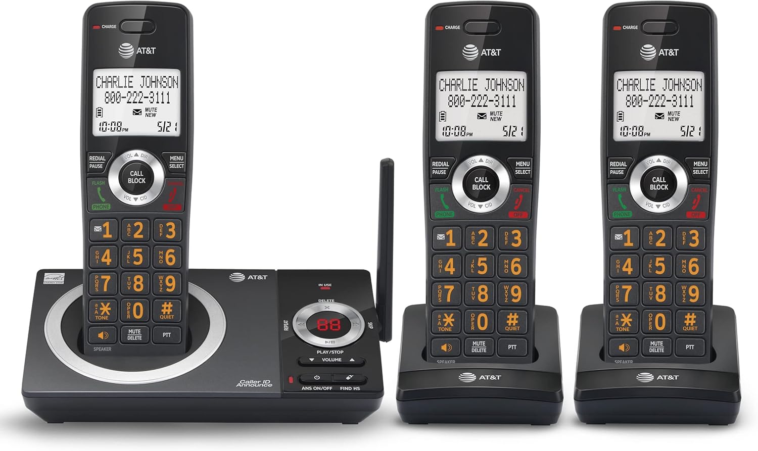 AT&T CL82319 Cordless Phone with Answering Machine & Call Blocking