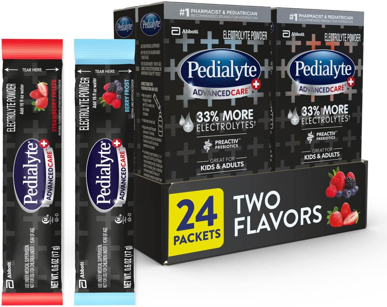 Pedialyte AdvancedCare Plus Electrolyte Powder Variety Pack