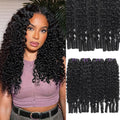 Seekomi Water Curly Bundles Human Hair 14 16 18 20 in - Full 4 Bundles