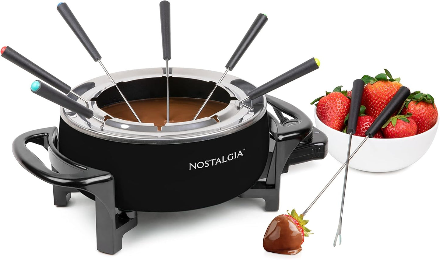 Nostalgia 12-Cup Electric Fondue Pot Set for Delicious Dips