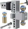 VNN Adjustable Drop Hitch 2.5 in Receiver with Interchangeable