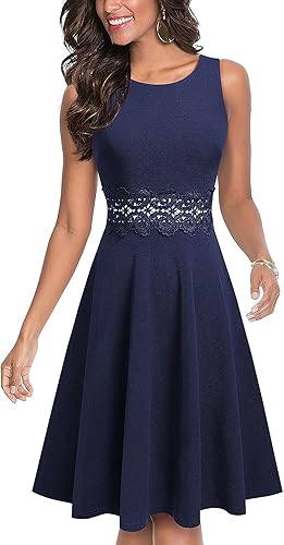 HOMEYEE Women's Cocktail A-Line Embroidery Dress Review