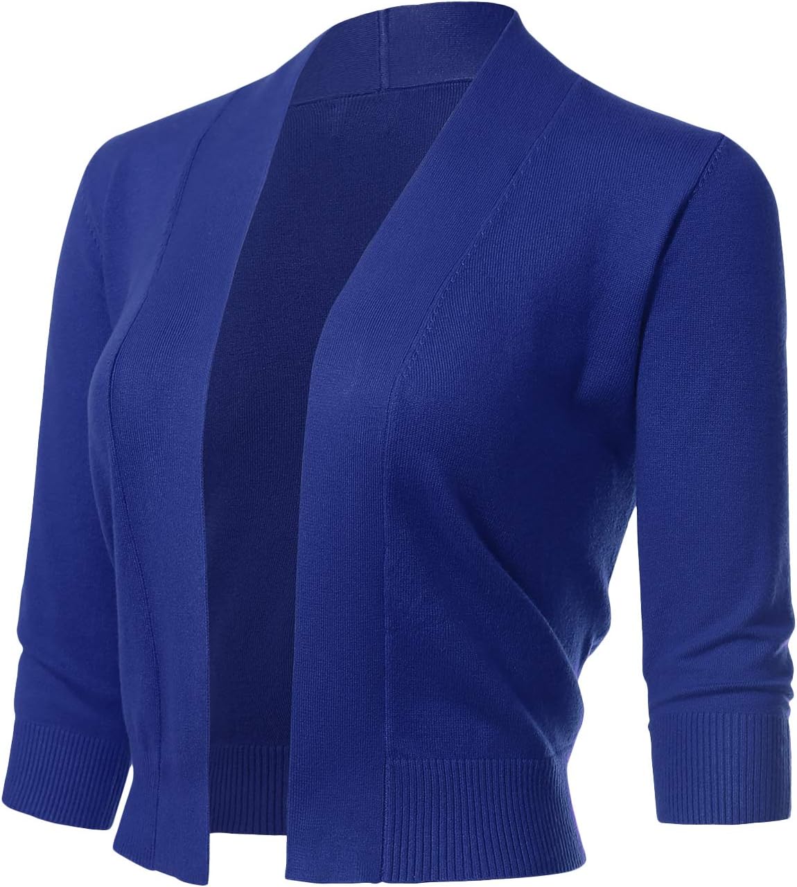 Allsense Women's 3/4 Sleeve Cropped Bolero Shrug Cardigan Review