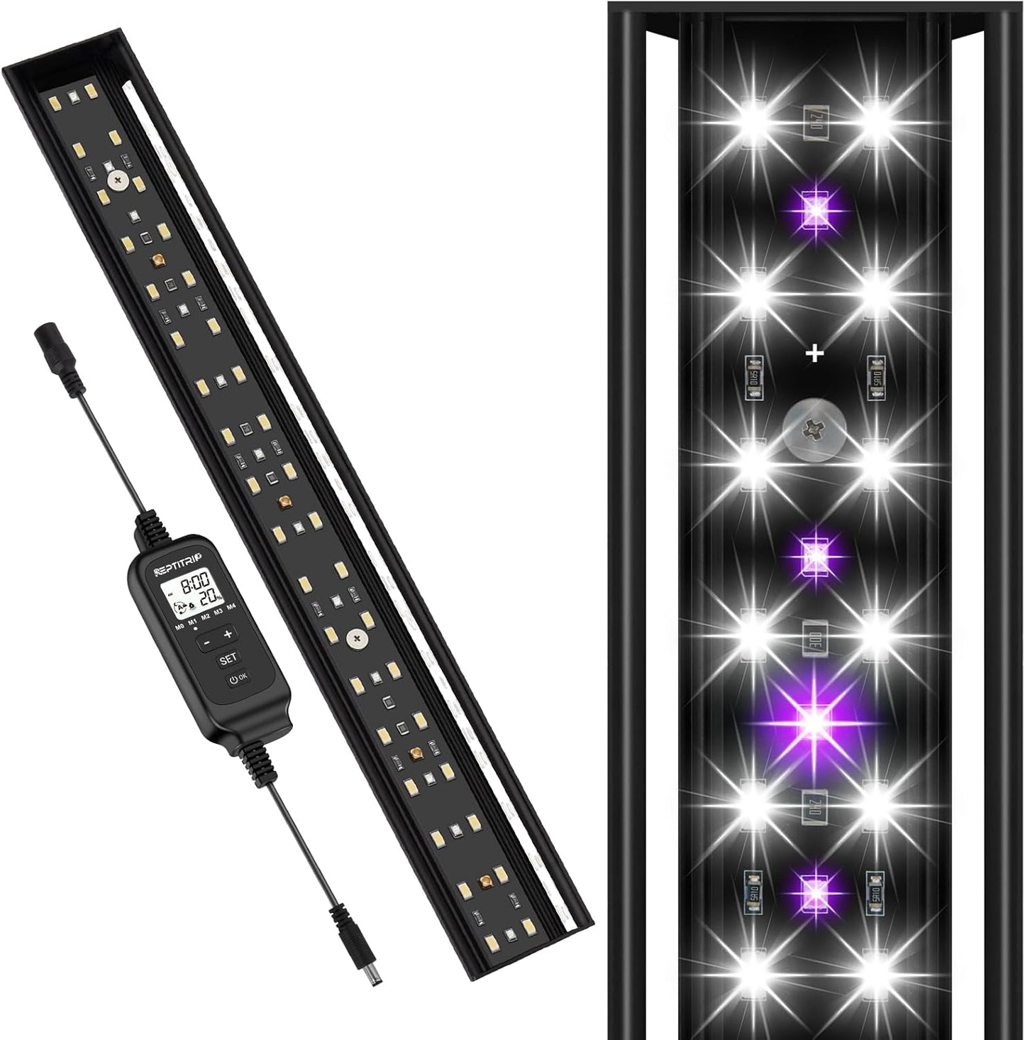16-INCH LED UVB Light for Reptiles with Dimming and 4 Modes