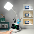 LED Desk Lamp with Wireless Charger - Stepless Dimming Study Light