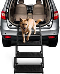 Extra Wide Dog Stairs for Car - Foldable Dog Ramps for Large Dogs