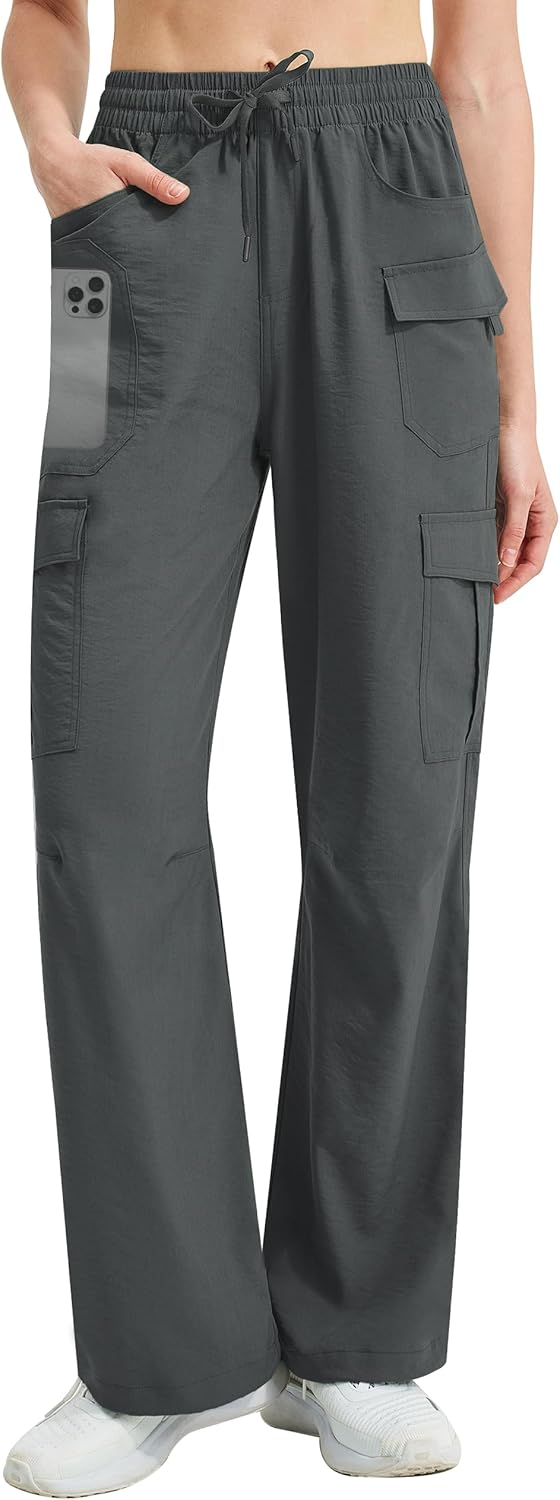 Women's Cargo Hiking Pants Lightweight Quick Dry for Travel