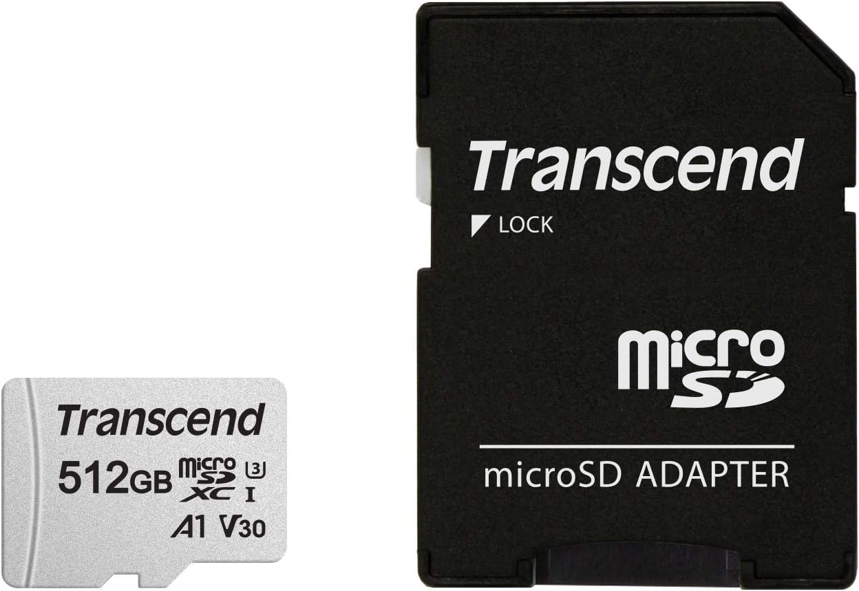 Transcend 512GB microSD - Up to 100 MB/s Speed