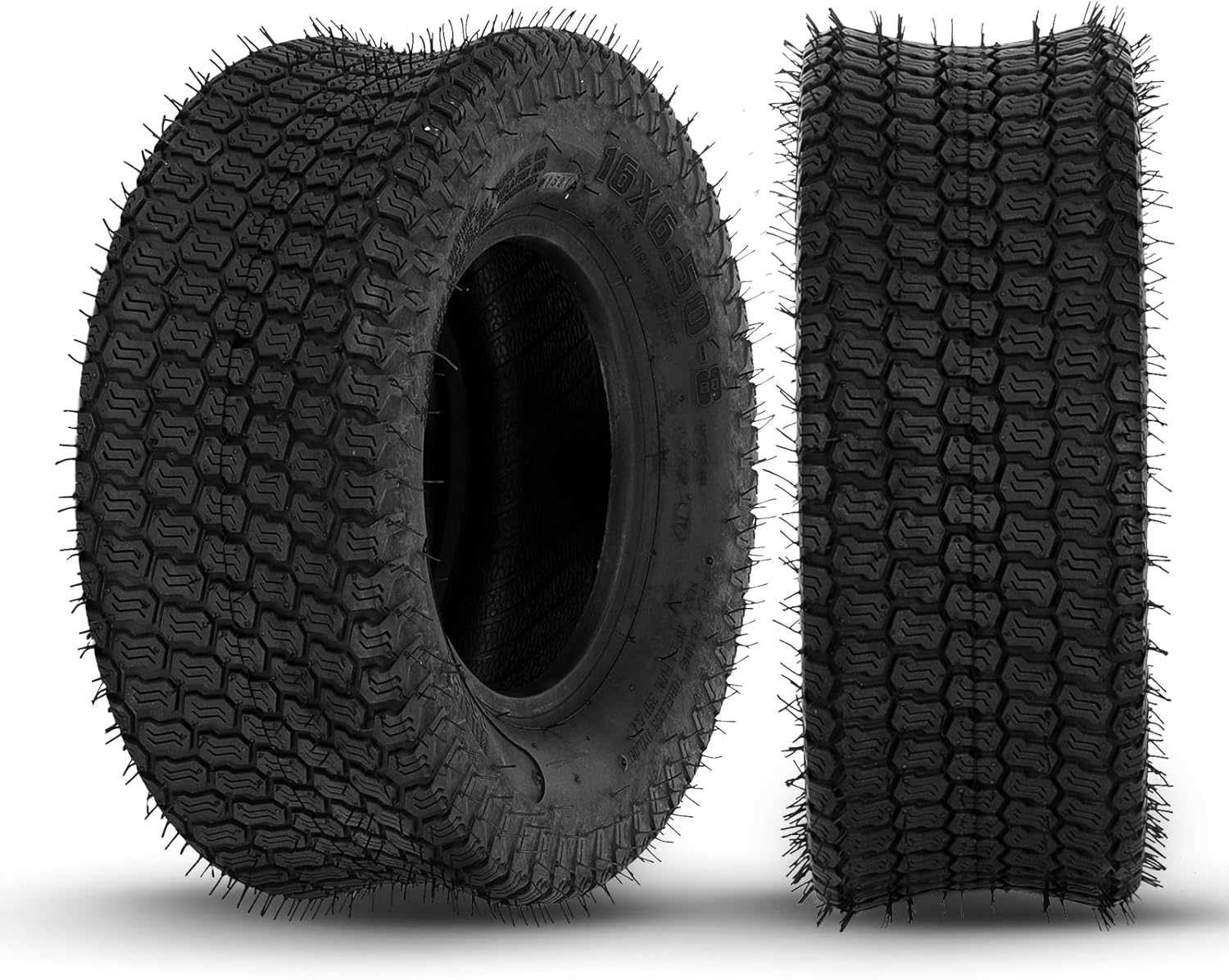 Motorhot 16x6.50-8 Lawn Garden Tractor Tires for Turf Use