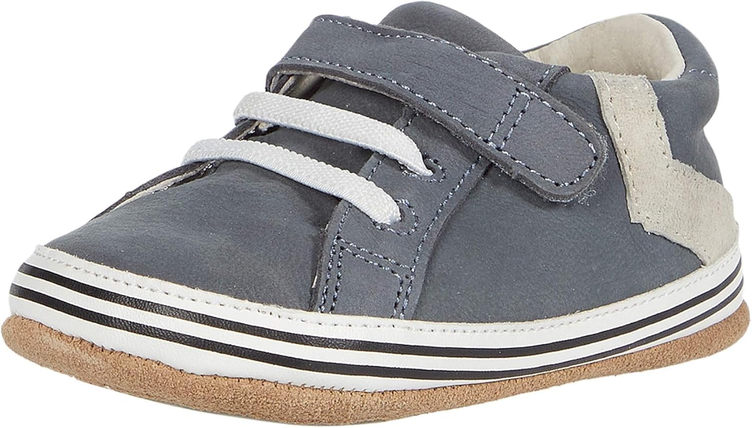 Robeez Baby Boys First Kicks Slip Resistant Shoes for Toddlers