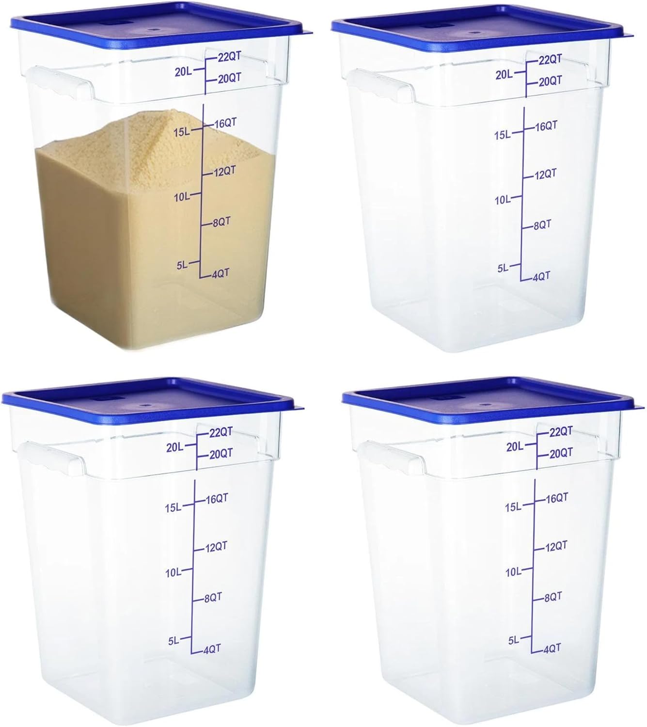 4 Pack Food Storage Containers for Freshness and Convenience