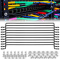 Zonon 10 Pack Cable Lacing Bars Horizontal 19in Rack Organizer - Space