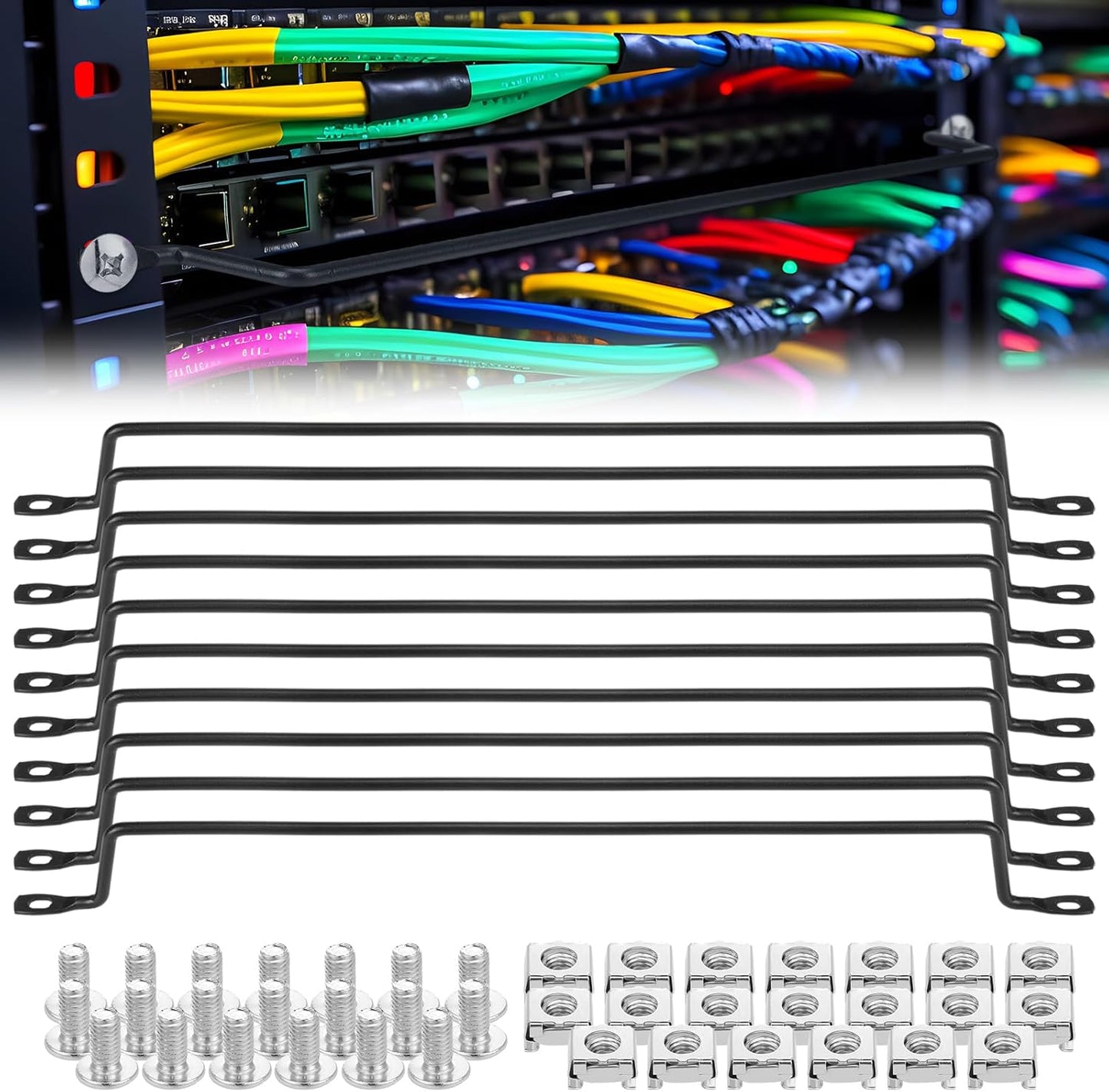 Zonon Cable Lacing Bars for Efficient Rack Cable Management