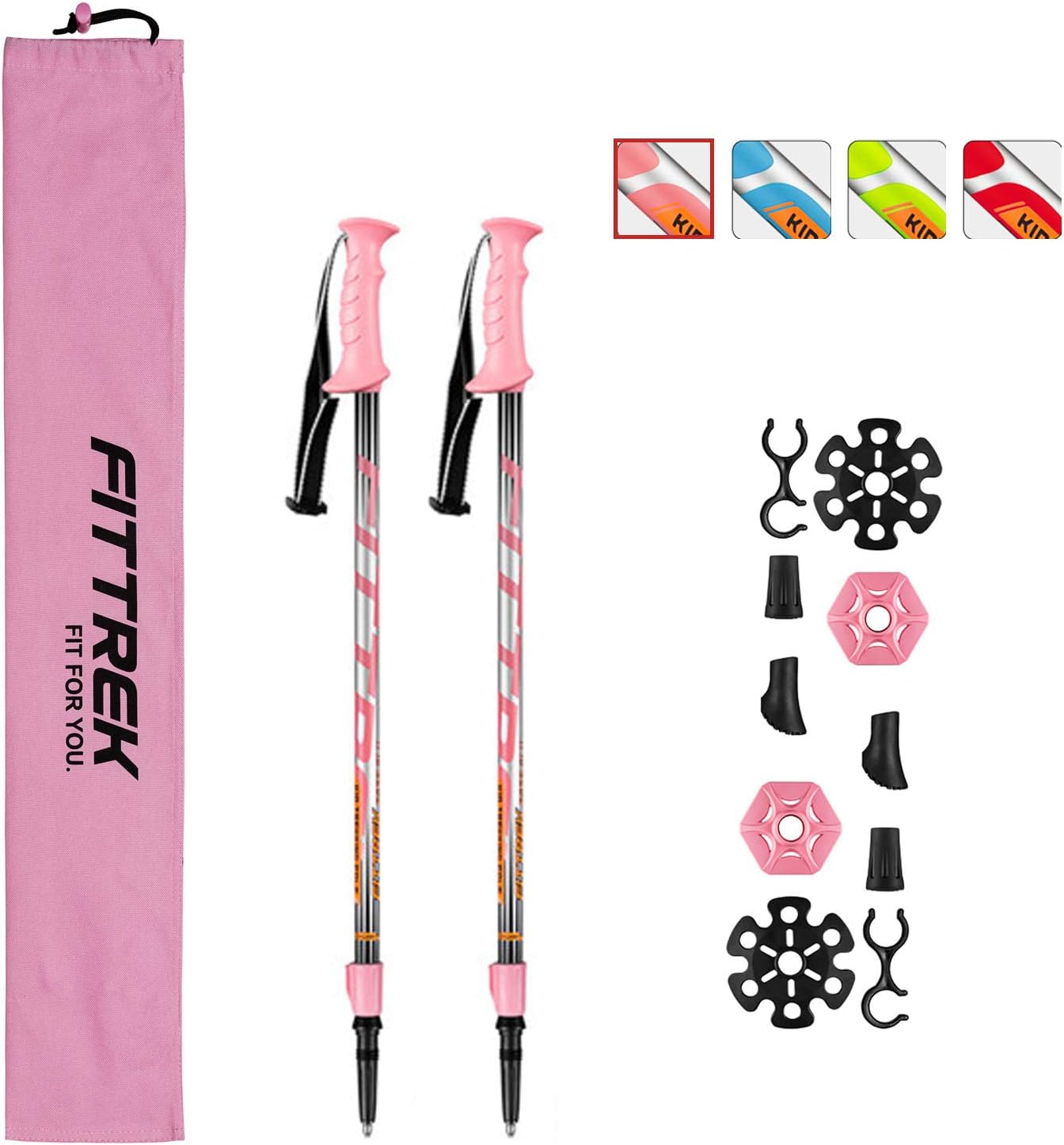 FitTrek Kids Hiking Poles - Ultralight & Telescopic!