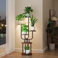 Indoor Plant Stand with Grow Light - 6 Tier Corner Display Rack