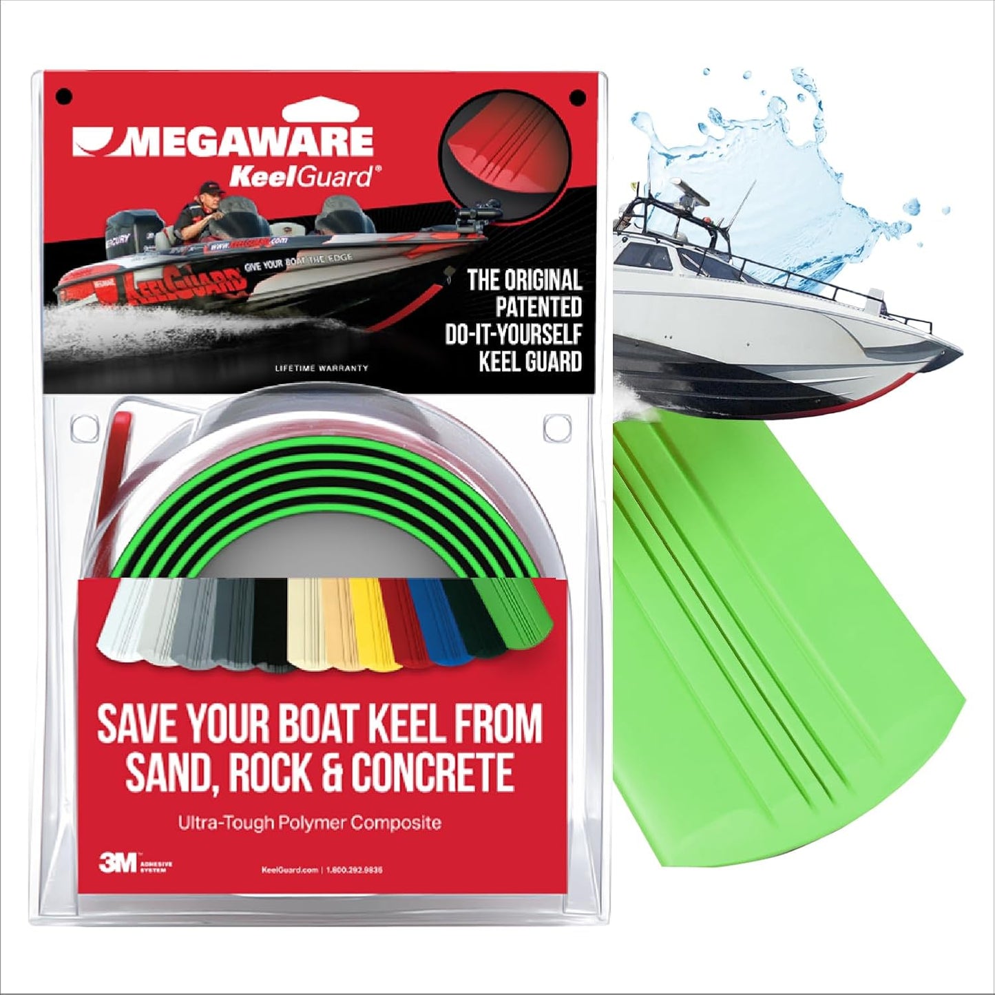 Megaware DIY Keel Guard for Boats - Protects from Rocks & More