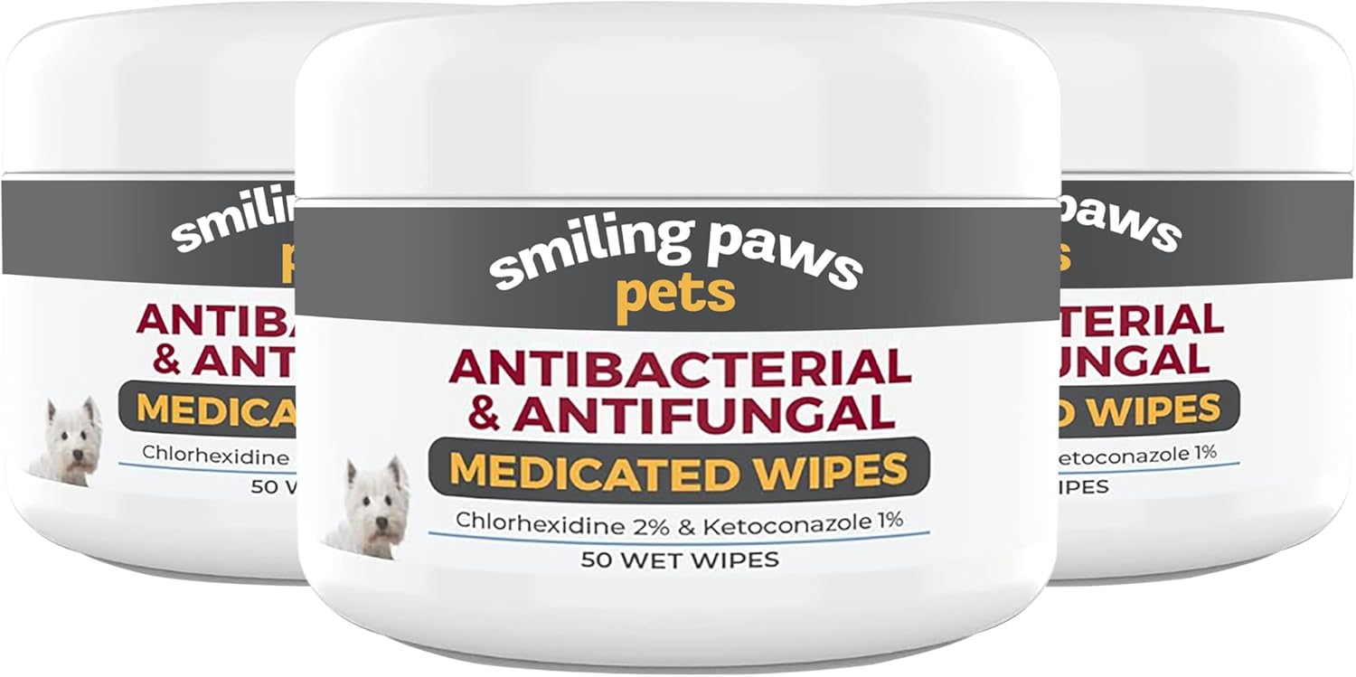 Smiling Paws Pets Wipe for Dogs & Cats - Gentle Cleaning Solution