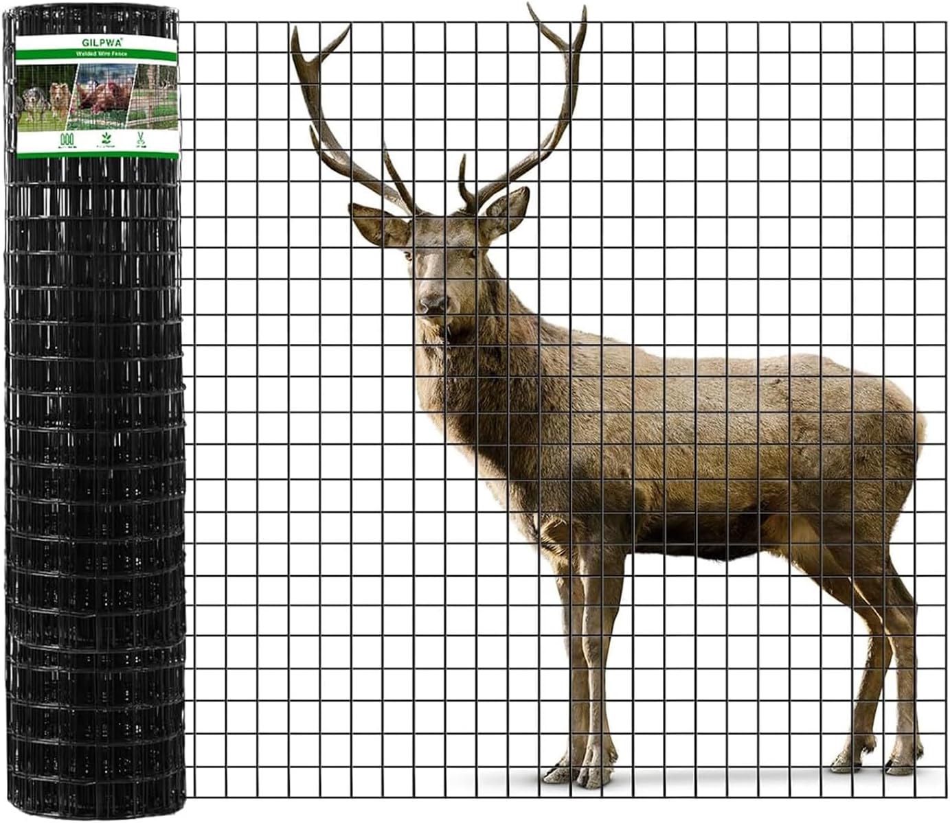 48 in X 50 ft PVC Coated Welded Wire Fencing for Garden Use