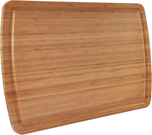 Extra Large Bamboo Wood Cutting Board for Kitchen Chopping
