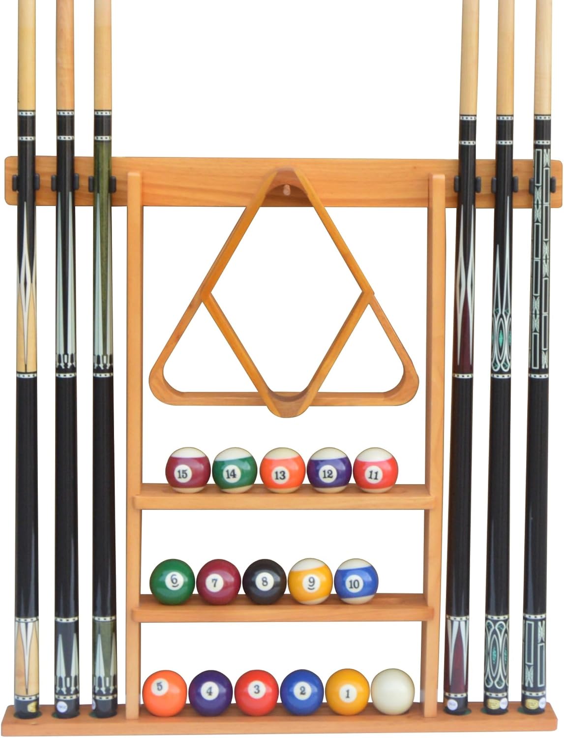 Premium Quality Wall Mount Cue Rack for Billiard Pool Cues