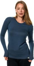 Merino Wool Base Layer Women Long Sleeve T-Shirt - All-Season Comfort