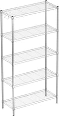 5-Shelf Adjustable Metal Wire Shelving Unit 36in x 14in x 72in