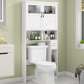 Vabches Freestanding Toilet Storage Cabinet with Double Doors - Space