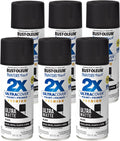 Painter's Touch 2X Ultra Cover Spray Paint 6 Pack - Ultra Matte Black