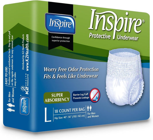 Inspire Large Disposable Diapers for Men & Women
