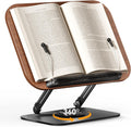 Book Stand for Reading Adjustable Holder with 360 Rotation - Foldable
