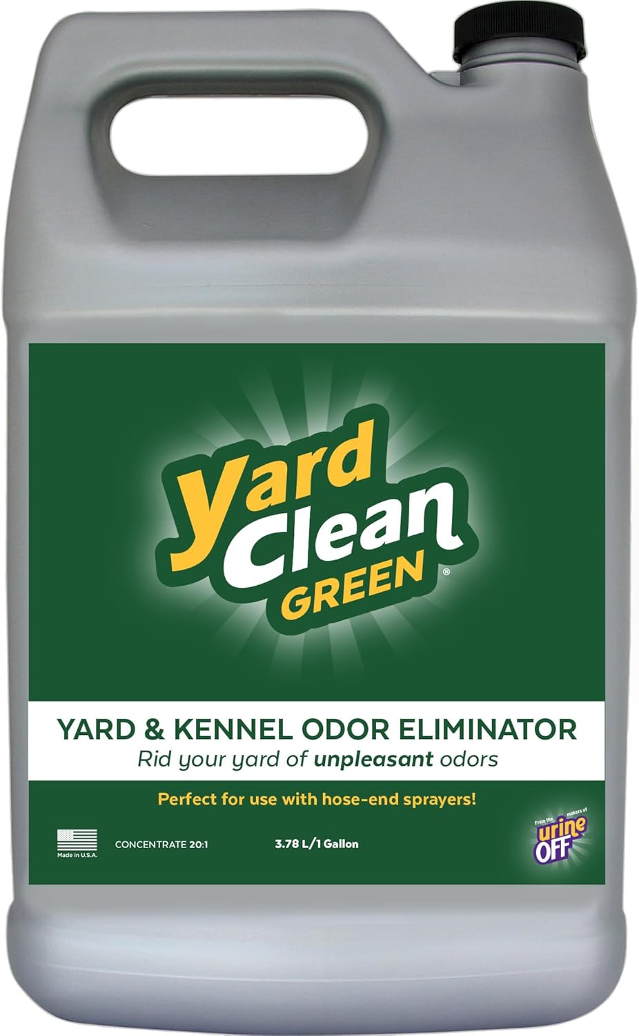 Urine OFF Yard Clean Green Odor Eliminator for Pets 1 Gallon