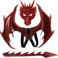 Alodidae Dragon Costumes Set Devil Wings Demon Tail Dino Mask