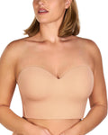 Longline Strapless Bra for Women - Supportive 5D Design for Large Bust