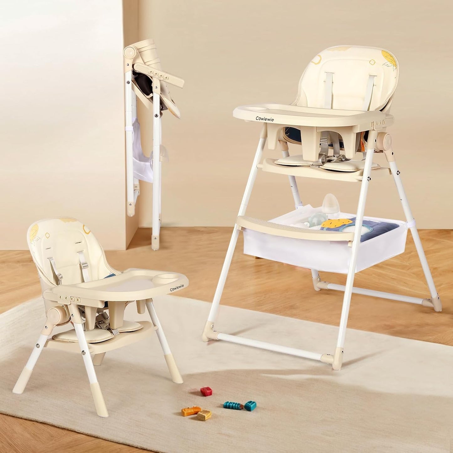 Convertible 2-in-1 High Chair for Babies & Toddlers