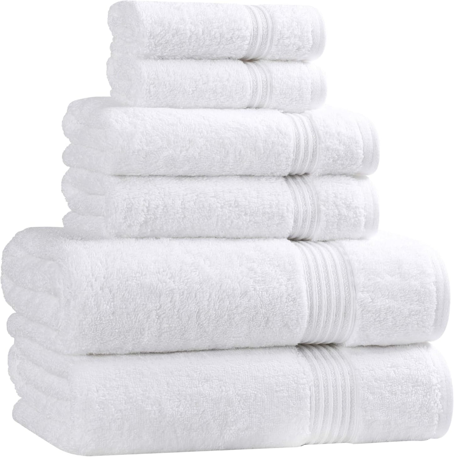 Superior Egyptian Cotton 6-Piece Towel Set for Luxurious Comfort
