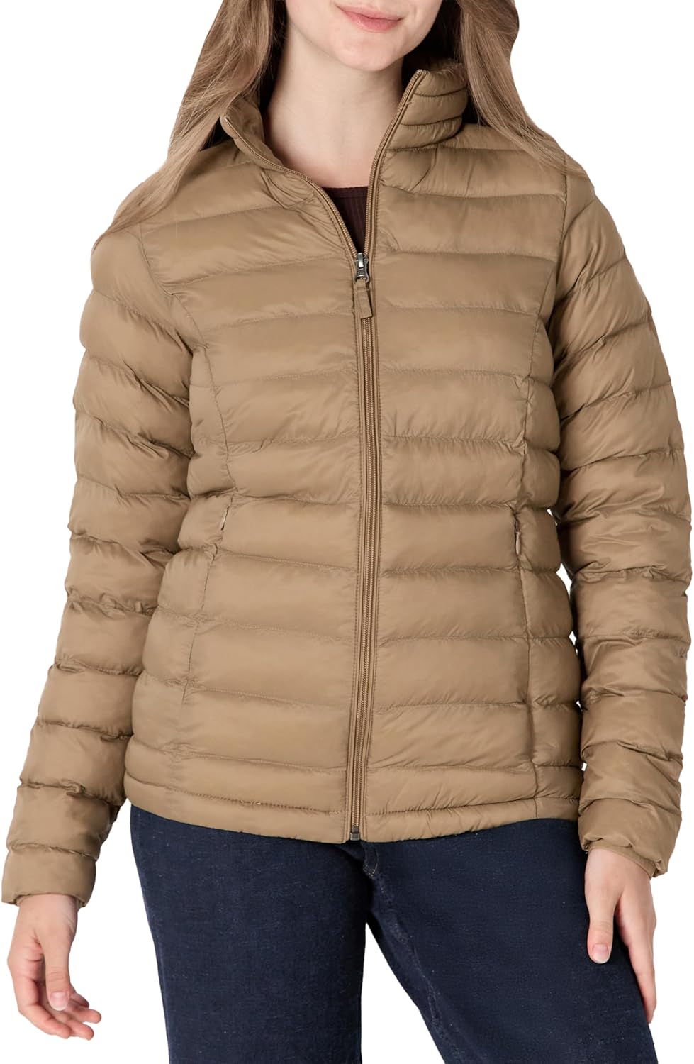 Lightweight Long-Sleeve Water-Resistant Packable Puffer Jacket