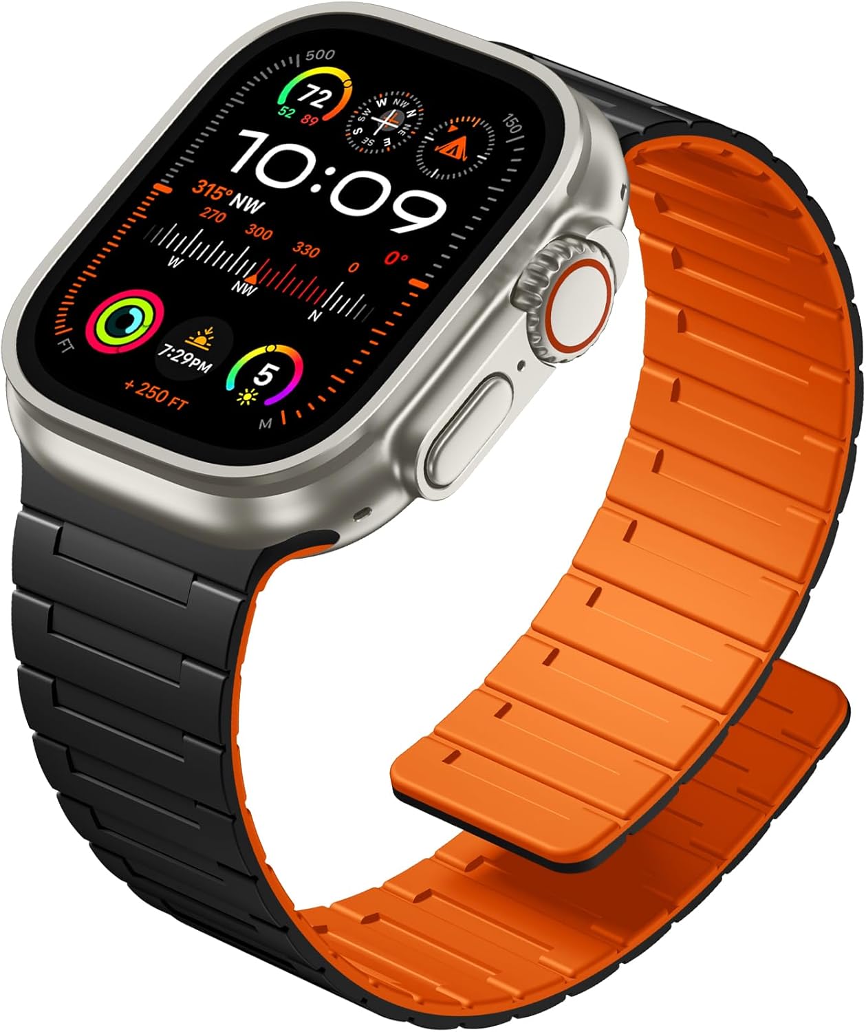 SNBLK Magnetic Watchband - Secure Fit for Apple Watch