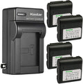 Kastar 4-Pack Battery and AC Wall Charger - Reliable Power for Sharp