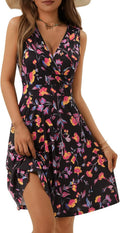 GUBERRY Womens Wrap V Neck Sleeveless Sundress (Style QB42)