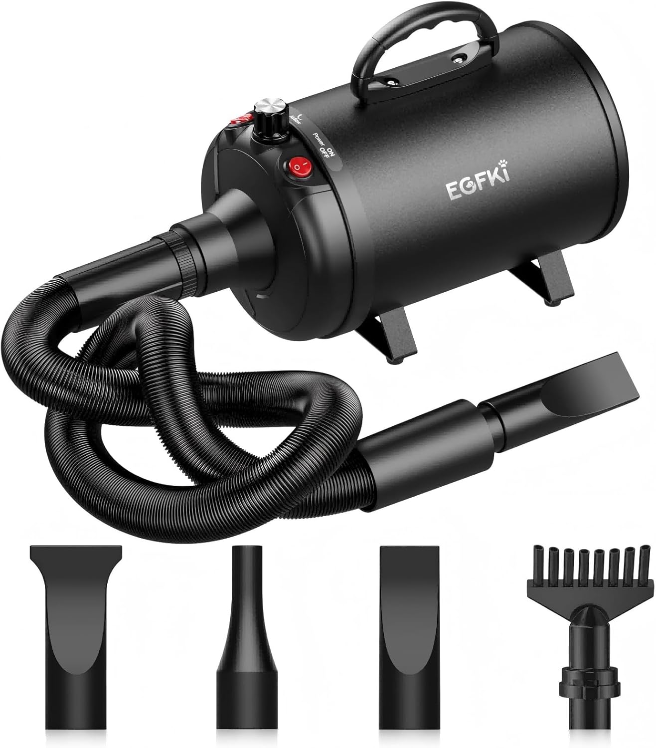 High Velocity Dog Hair Dryer with Heater for Grooming Needs
