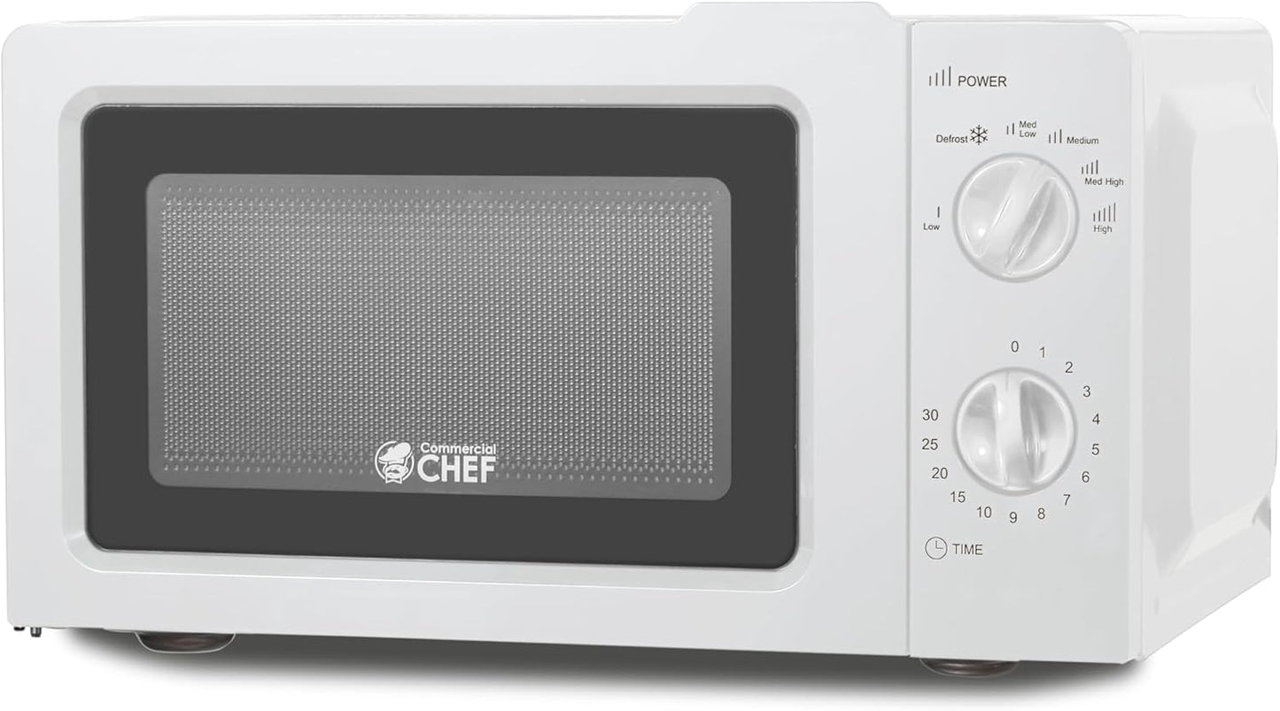 Compact Commercial Chef Microwave 600W - 6 Power Levels